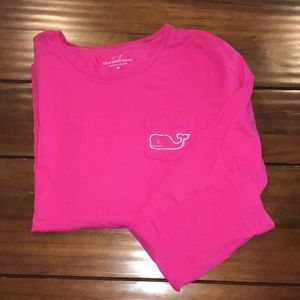 Vineyard Vines hot pink long sleeve